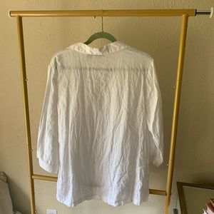 Tahari linen shirt size large